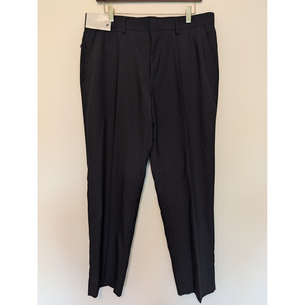 JF J Ferrar NWT Mens Slim Fit Black Dress Pants Trousers 34x30 (fits 35x30)